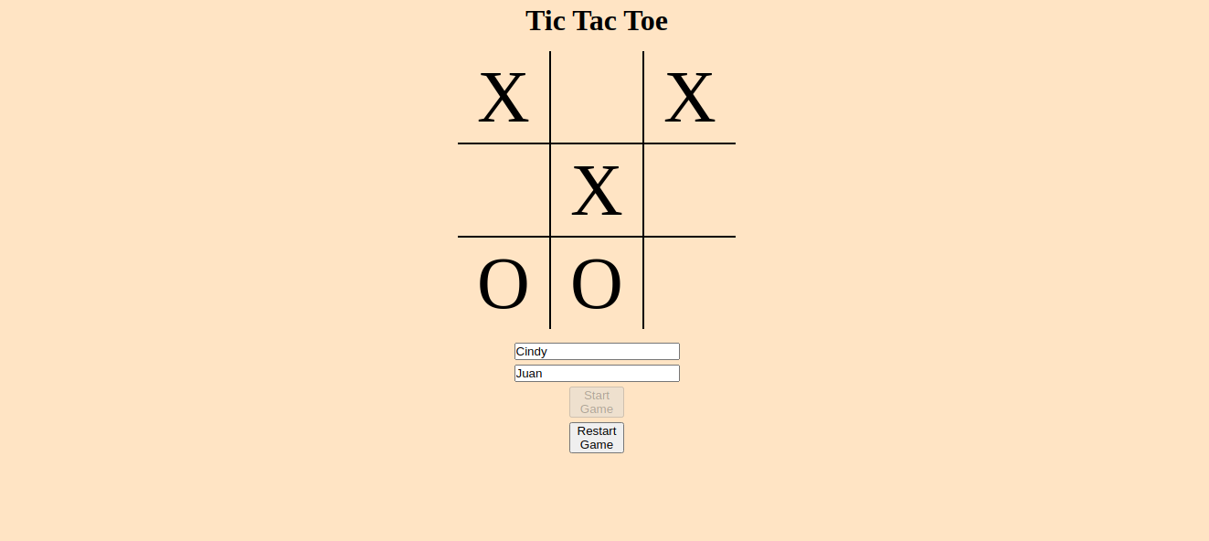 image of a tic tac toe game